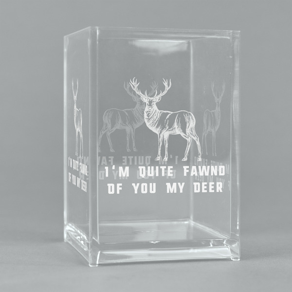 Custom Deer Acrylic Pen Holder (Personalized)