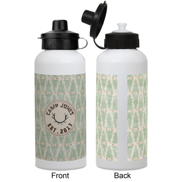 Deer Aluminum Water Bottle - White APPROVAL