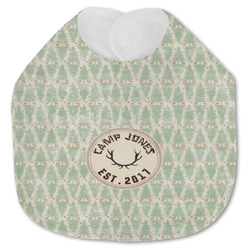 Deer Jersey Knit Baby Bib w/ Name or Text