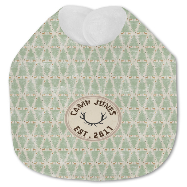 Custom Deer Jersey Knit Baby Bib w/ Name or Text