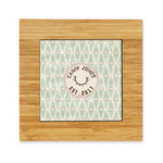Deer Bamboo Trivet with Ceramic Tile Insert (Personalized)