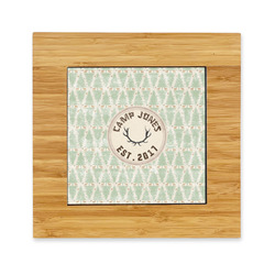 Deer Bamboo Trivet with Ceramic Tile Insert (Personalized)
