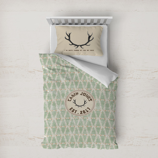 Custom Deer Duvet Cover Set - Twin XL (Personalized)