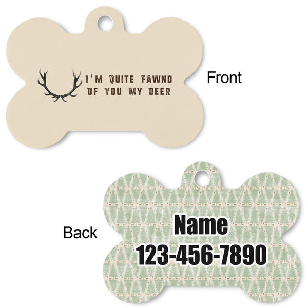 Deer Bone Shaped Dog ID Tag - Large - Approval