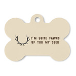 Deer Bone Shaped Dog ID Tag (Personalized)