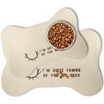 Deer Bone Shaped Dog Food Mat (Personalized)