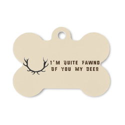 Deer Bone Shaped Dog ID Tag - Small (Personalized)