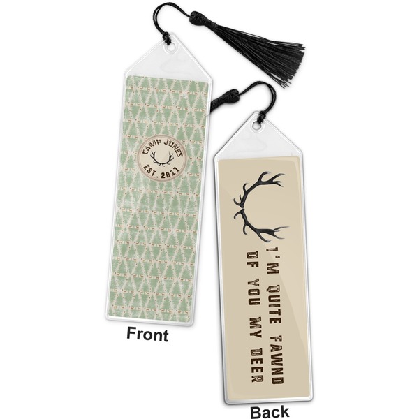 Deer Bookmark with tassel - Front and Back