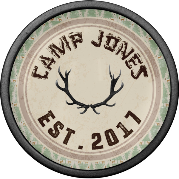 Deer Cabinet Knob - Black - Front