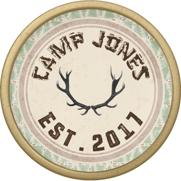 Deer Cabinet Knob - Gold - Front