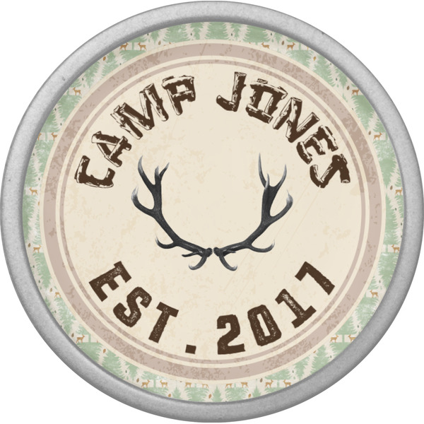 Deer Cabinet Knob - Nickel - Front