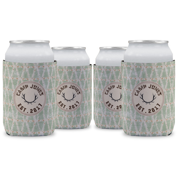 Custom Deer Can Cooler (12 oz) - Set of 4 w/ Name or Text