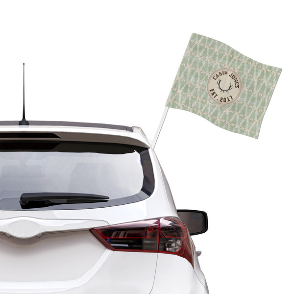 Deer Car Flag - Large - LIFESTYLE