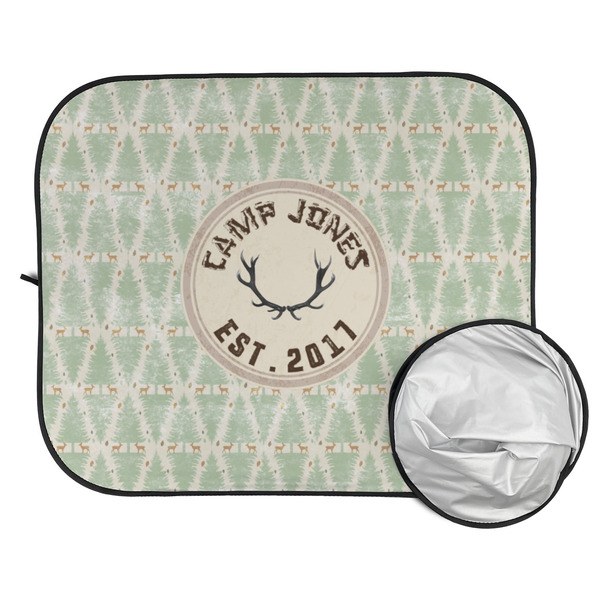 Deer Car Sun Shades - FOLDED & UNFOLDED