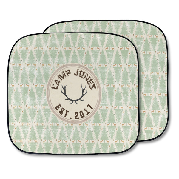 Custom Deer Car Sun Shade - Two Piece (Personalized)