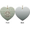 Deer Ceramic Flat Ornament - Heart Front & Back (APPROVAL)