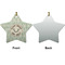 Deer Ceramic Flat Ornament - Star Front & Back (APPROVAL)