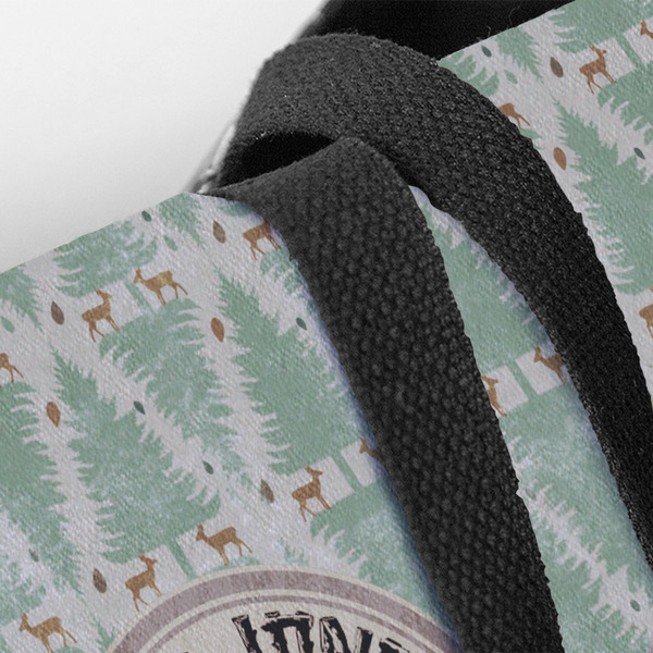 Deer Closeup of Tote w/Black Handles