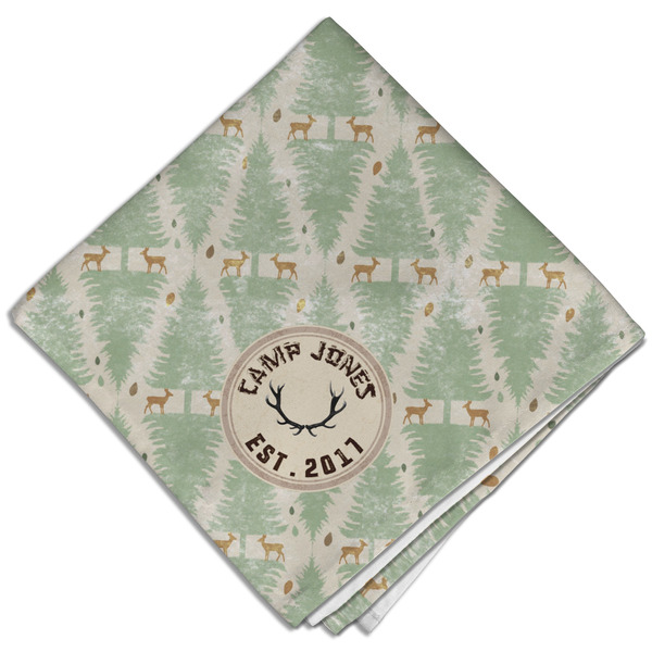 Custom Deer Cloth Dinner Napkin - Single w/ Name or Text
