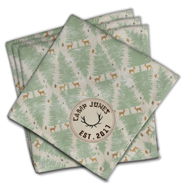 Custom Deer Cloth Napkins (Set of 4) (Personalized)