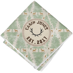 Deer Cloth Cocktail Napkin - Single w/ Name or Text