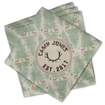 Deer Cloth Cocktail Napkins - Set of 4 w/ Name or Text