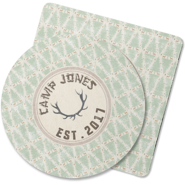 Custom Deer Rubber Backed Coaster (Personalized)