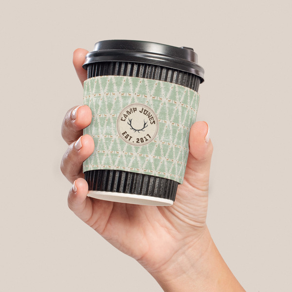 Deer Coffee Cup Sleeve - LIFESTYLE