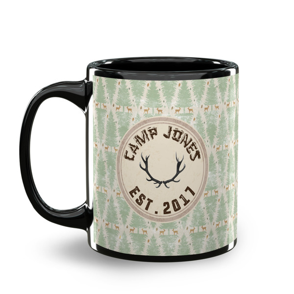 Deer Coffee Mug - 11 oz - Black