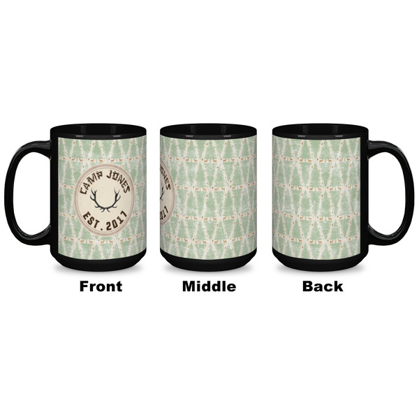 Deer Coffee Mug - 15 oz - Black APPROVAL