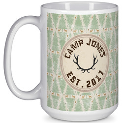 Deer 15 Oz Coffee Mug - White (Personalized)
