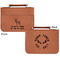 Deer Cognac Leatherette Bible Covers - Small Double Sided Apvl