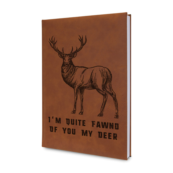 Custom Deer Leatherette Journal - Double Sided (Personalized)