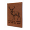 Deer Cognac Leatherette Journal - Main