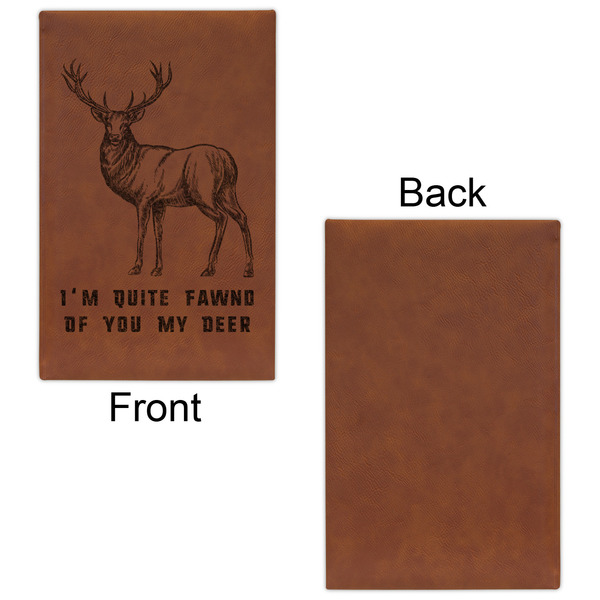 Deer Cognac Leatherette Journal - Single Sided - Apvl