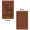 Deer Cognac Leatherette Journal - Single Sided - Apvl