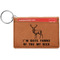 Deer Leatherette Keychain ID Holder (Personalized)