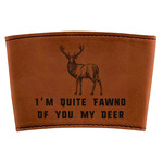 Deer Leatherette Cup Sleeve (Personalized)