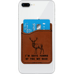 Deer Leatherette Phone Wallet (Personalized)