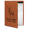 Deer Cognac Leatherette Portfolios with Notepad - Small - Main