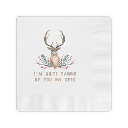 Deer Coined Cocktail Napkins (Personalized)