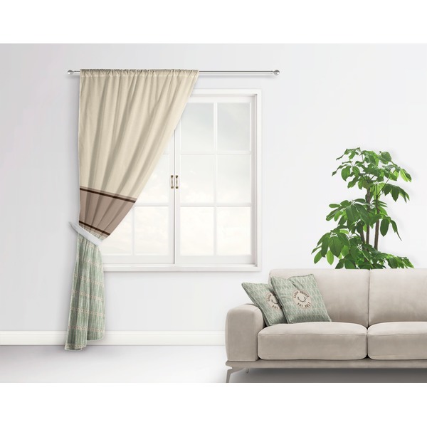 Deer Curtain With Window and Rod - in Room Matching Pillow