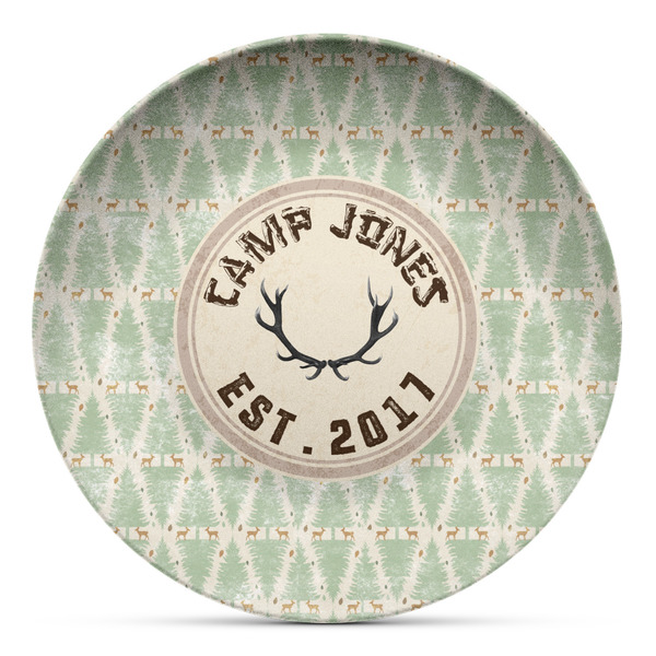 Custom Deer Microwave Safe Plastic Plate - Composite Polymer (Personalized)
