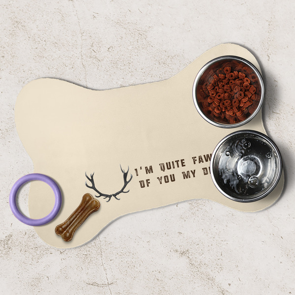 Deer Dog Bone Shaped Mat Lifestyle