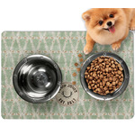 Deer Dog Food Mat - Small w/ Name or Text