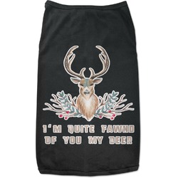 Deer Black Pet Shirt (Personalized)