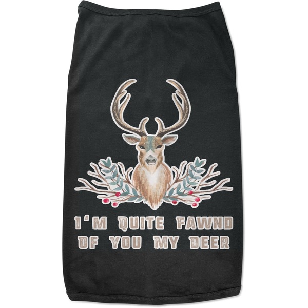 Custom Deer Black Pet Shirt - XL (Personalized)