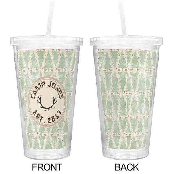 Deer Double Wall Tumbler with Straw - Approval