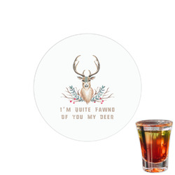 Deer Printed Drink Topper - 1.5" (Personalized)