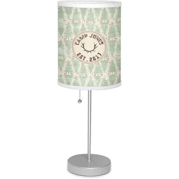 Custom Deer 7" Drum Lamp with Shade Polyester (Personalized)